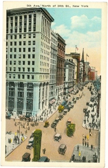 New York: New York City, 5th Ave., north of 34th St.