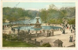 New York: New York City, Central Park, Lake and Terrace