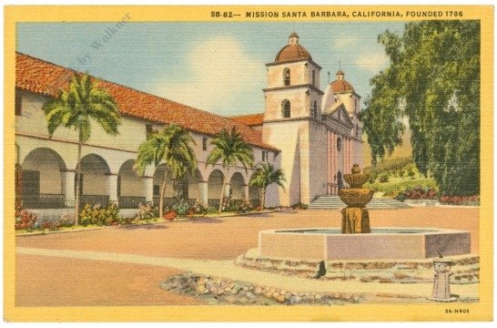 ak218246 Kalifornien: Santa Barbara, Mission