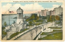 New York: New York City, Riverside Drive showing Soldiers and Sailors Monument