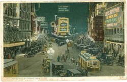 New York: New York City, Broadway at night