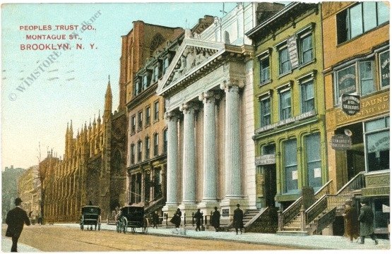 New York: New York City, Brooklyn, Peoples Trust Co., Montague St.