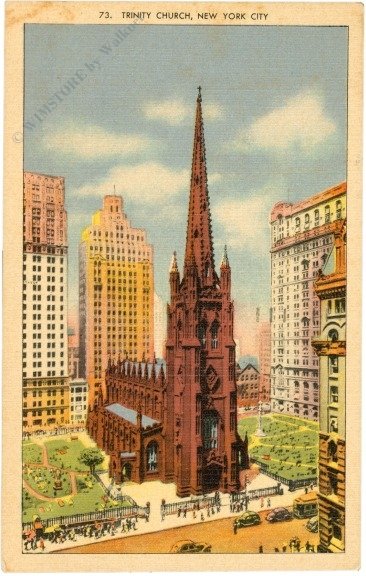 ak218324 New York: New York City, Trinity Church