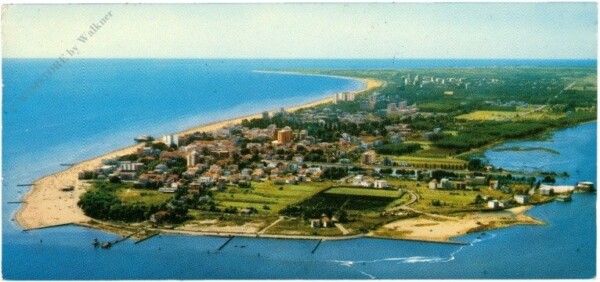 Lignano, Panorama della penisola dall'aereo