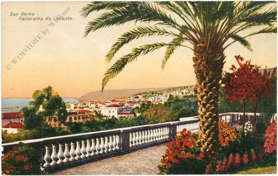 San Remo, Panorama da Levante