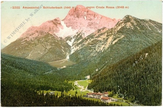 Ampezzotal, Schluderbach gegen Croda Rossa