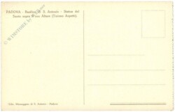 Padova, Basilica di S. Antonio, Statua del Santo sopra il suo Altare