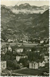 ak218525 Bolzano (Bozen), Panorama mit dem Rosengarten