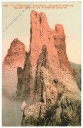 Dolomiti (Dolomiten), Vajolettürme, Delagoturm, Stabeler und Winklerturm