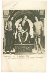 Firenze (Florenz), Galleria Uffizi, La Vergine col Bambino Gesu e Santi