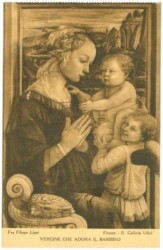 Firenze (Florenz), Galleria Uffizi, Vergine che adora il bambino