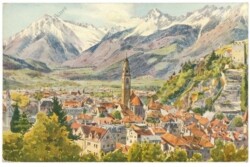 Merano (Meran), Totalansicht, Blick nach Westen