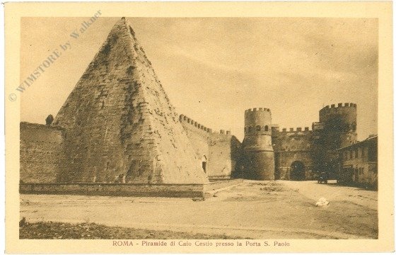 Roma (Rom), Piramide di Caio Cestio presso la Porta S. Paolo