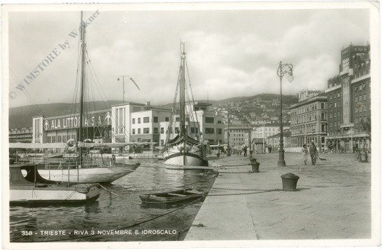 Trieste, Riva 3 Novembre e Idrioscalo
