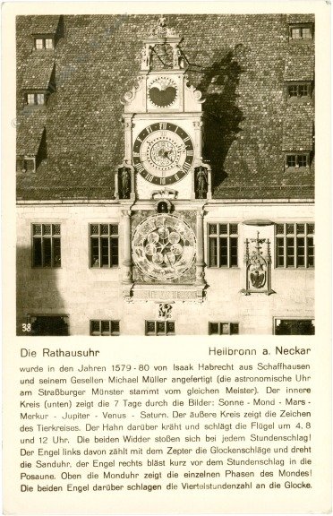 ak218699 Heilbronn, Rathausuhr