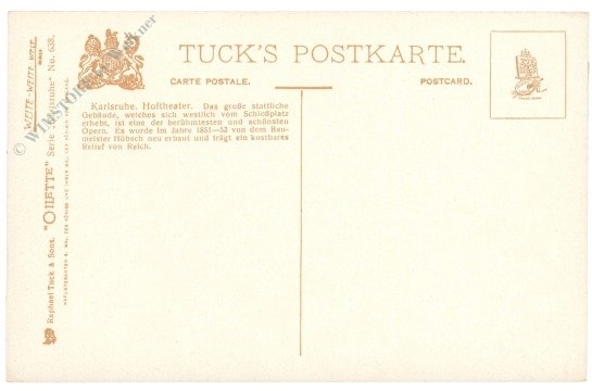 ak218724a Karlsruhe, Hoftheater