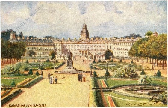 ak218730 Karlsruhe, Schloss-Platz
