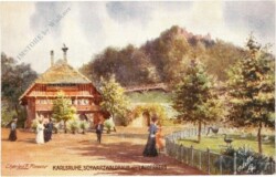 Karlsruhe, Schwarzwaldhaus mit Lauderberg