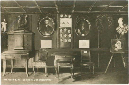 ak218748 Marbach a.N., Schillers Geburtszimmer
