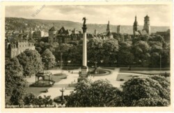 ak218774 Stuttgart, Schlossplatz mit Altem Schloss