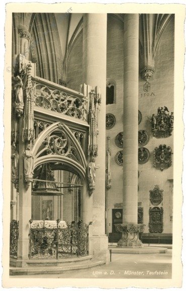Ulm, Münster, Taufstein