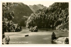 ak218778 Königsee, Partie mit Insel Christlieger