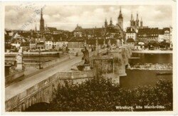 ak218824 Würzburg, Alte Mainbrücke