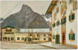 Oberammergau, Geroldhaus, Weißes Rössl und Kofel