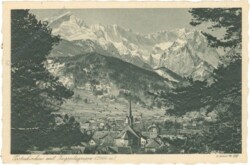 Partenkirchen, mit der Zugspitzgruppe