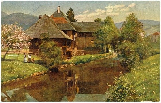Schönau im Schwarzwald, Altes Haus an der Wiese