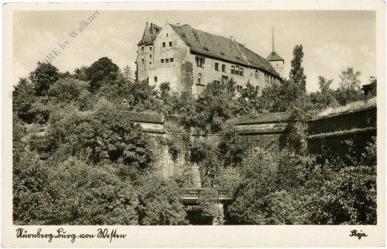 ak218874 Nürnberg, Burg von Westen