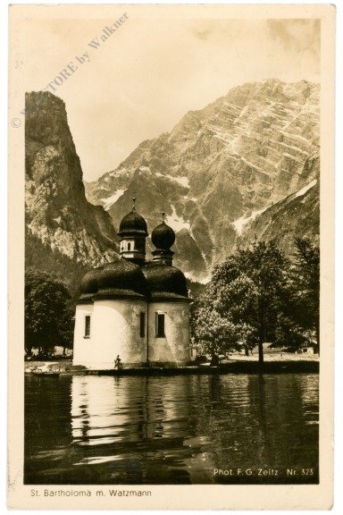 St. Bartholomä, mit Watzmann