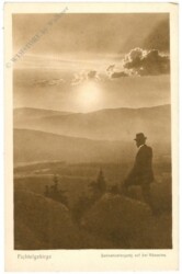 Fichtelgebirge, Sonnenuntergang auf der Kösseine