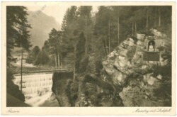 Füssen, Maxsteg mit Lechfall