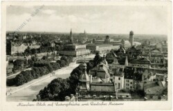 München, Blick auf Ludwigskirche und Deutsches Museum