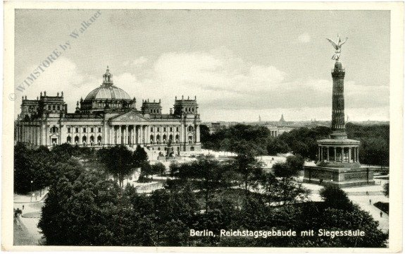 Berlin, Reichtstagsgebäude mit Siegessäule