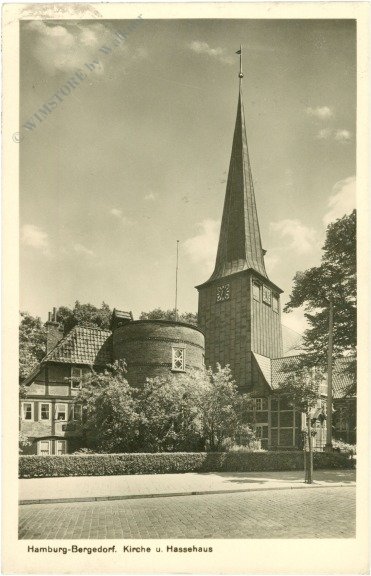 Hamburg, Bergedorf, Kirche und H assehaus