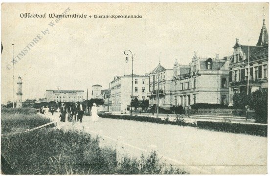 ak219145 Ostseebad Wannemünde, Bismarckpromenade