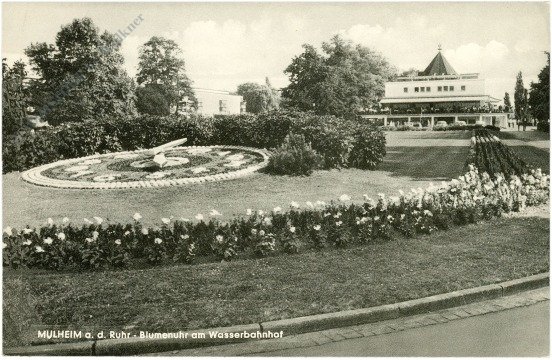 Mulheim a.d. Ruhr, Blumenuhr am Wasserbahnhof