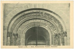 Speyer a. Rhein, Dom, Romanisches Fenster (Südseite)
