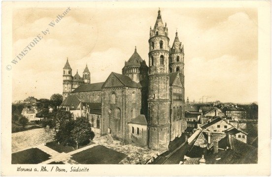 ak219227 Worms, Dom, Südseite