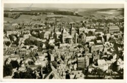 Trier, Teilansicht vom Flugzeug aus