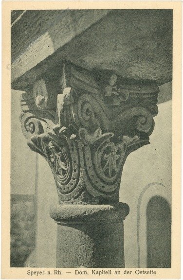 ak219238 Speyer a. Rhein, Dom, Kapitell an der Ostseite