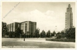 Magdeburg, Stadthalle mit Ausstellungsturm