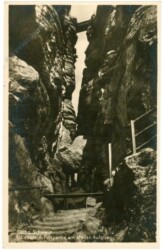 Sächs. Schweiz, Lilienstein, Felspartie am steilen Aufstieg
