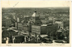 Leipzig, Blick vom Rathausturm n.d. Reichsgericht