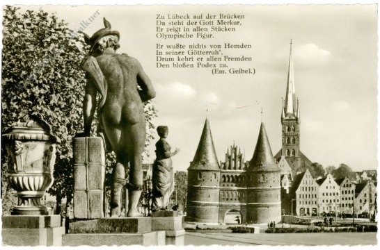 Lübeck, Merkur auf der Puppenbrücke