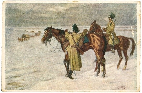 ak219373 Soldaten mit Pferden