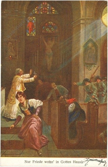 ak219379 Nur Friede wohn' in Gottes Haus!