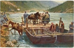 Überschiffung der Verpflegestaffel über den schwarzen Drin